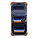 iPhone 17 Pro Tvådelat Metall Bumper Skal m. Stödfunktion & Linsskydd - Orange