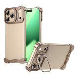 iPhone 17 Pro Tvådelat Metall Bumper Skal m. Stödfunktion & Linsskydd - Guld