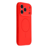 EIDERWOOD iPhone 17 Pro Max Flexibelt Plast Skal med Fodrad Insida - MagSafe Kompatibelt - Röd