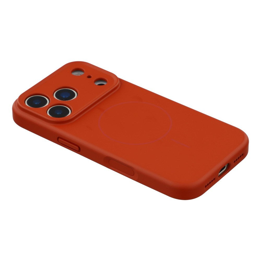 EIDERWOOD iPhone 17 Pro Max Flexibelt Plast Skal med Fodrad Insida - MagSafe Kompatibelt - Mörkröd