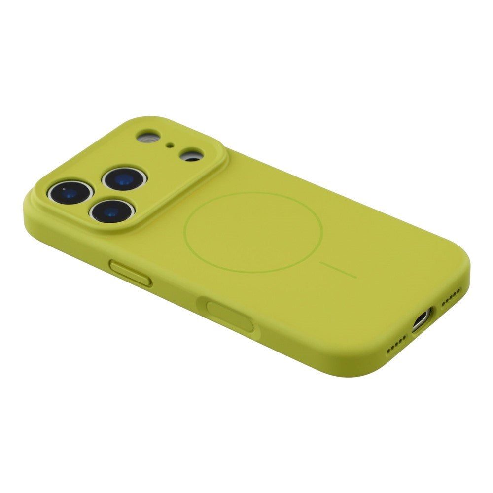 EIDERWOOD iPhone 17 Pro Flexibelt Plast Skal med Fodrad Insida - MagSafe Kompatibelt - Grön