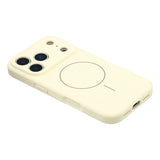 EIDERWOOD iPhone 17 Pro Flexibelt Plast Skal med Fodrad Insida - MagSafe Kompatibelt - Beige