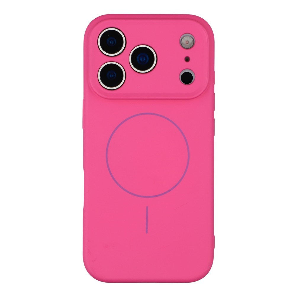 EIDERWOOD iPhone 17 Pro Flexibelt Plast Skal med Fodrad Insida - MagSafe Kompatibelt - Pink