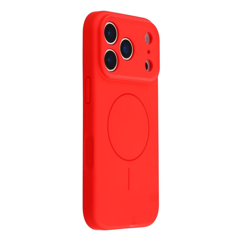 EIDERWOOD iPhone 17 Pro Flexibelt Plast Skal med Fodrad Insida - MagSafe Kompatibelt - Röd