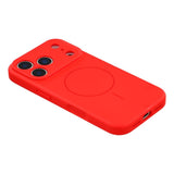 EIDERWOOD iPhone 17 Pro Flexibelt Plast Skal med Fodrad Insida - MagSafe Kompatibelt - Röd
