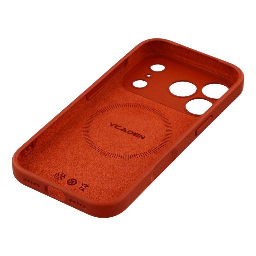 EIDERWOOD iPhone 17 Pro Flexibelt Plast Skal med Fodrad Insida - MagSafe Kompatibelt - Mörkröd