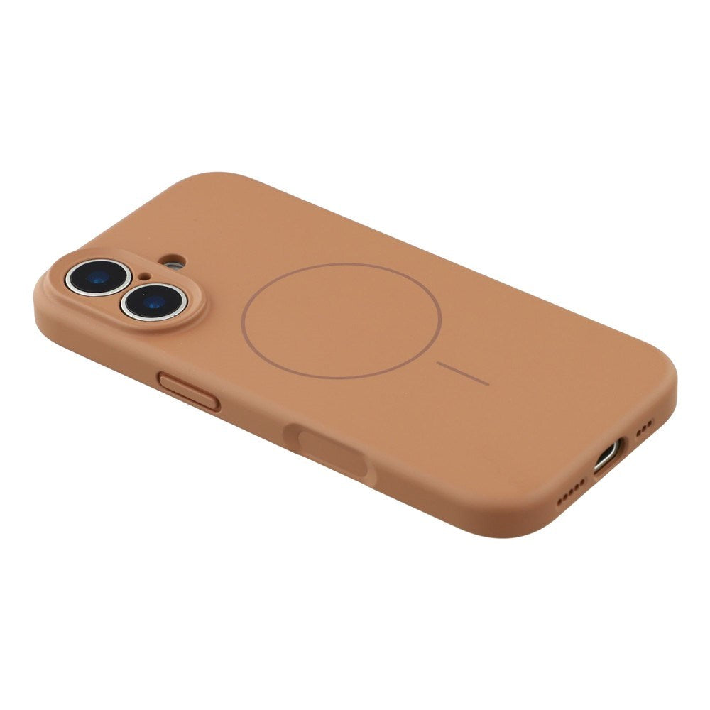 EIDERWOOD iPhone 17 Flexibelt Plast Skal med Fodrad Insida - MagSafe Kompatibelt - Brun