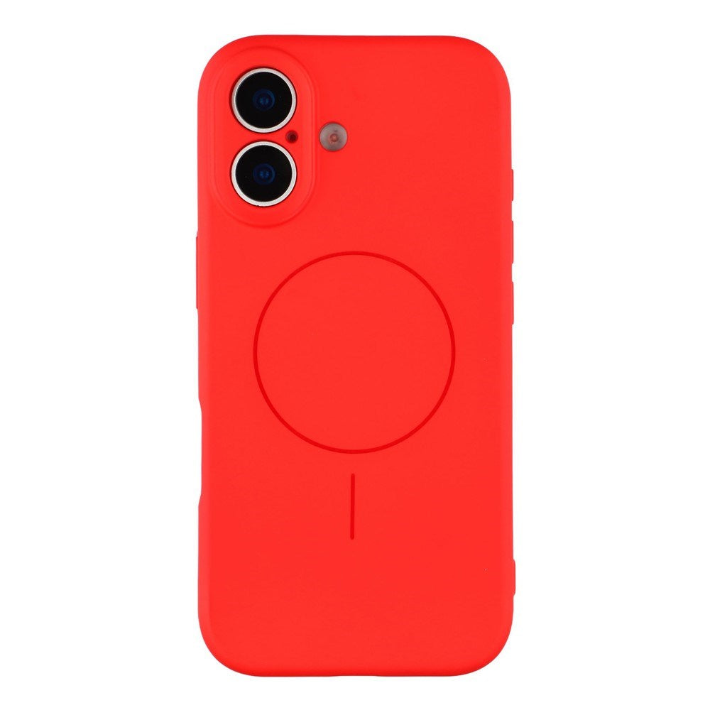 EIDERWOOD iPhone 17 Flexibelt Plast Skal med Fodrad Insida - MagSafe Kompatibelt - Röd