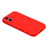 EIDERWOOD iPhone 17 Flexibelt Plast Skal med Fodrad Insida - MagSafe Kompatibelt - Röd