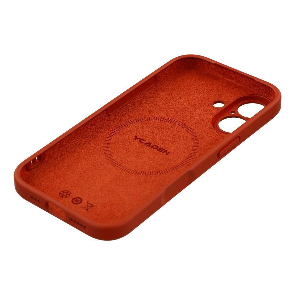 EIDERWOOD iPhone 17 Flexibelt Plast Skal med Fodrad Insida - MagSafe Kompatibelt - Mörkröd