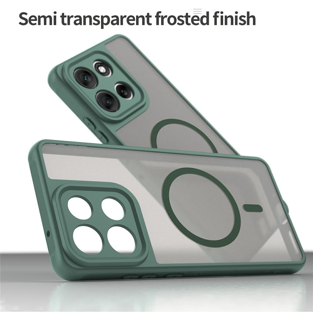 Motorola Moto G86 Power EIDERWOOD Hybrid Plast Skal - MagSafe Kompatibel - Grön