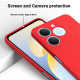 Realme Note 70T EIDERWOOD Fodrat Silikon Skal m. Rem - Röd
