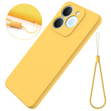 Realme Note 70T EIDERWOOD Fodrat Silikon Skal m. Rem - Gul