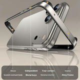 iPhone 17 Pro EIDERWOOD Metal Bumper Skal m. Förstärkta Silikon Hörn - Röd