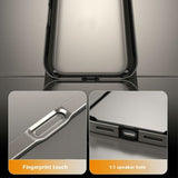iPhone 17 Pro Max EIDERWOOD Metal Bumper Skal m. Förstärkta Silikon Hörn - Mörkblå