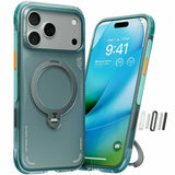 iPhone 17 Pro Max TORRAS Ostand Q3 Air Skal med Kickstand - MagSafe Kompatibel - Grön