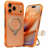 iPhone 17 Pro TORRAS Ostand Q3 Air Skal m. Kickstand - MagSafe Kompatibel - Orange