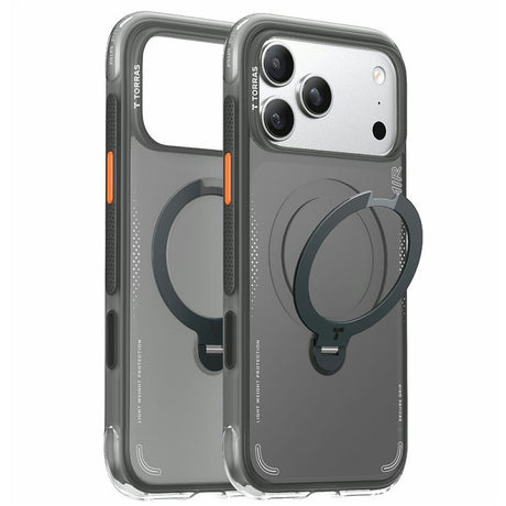 iPhone 17 Pro TORRAS Ostand Q3 Air Skal m. Kickstand - MagSafe Kompatibel - Svart