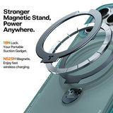 iPhone 17 Pro TORRAS Ostand Q3 Air Skal m. Kickstand - MagSafe Kompatibel - Grön