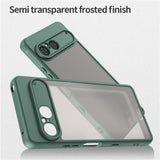 EIDERWOOD Sony Xperia 10 VII Matt Hybrid Skal - Genomskinlig / Grön