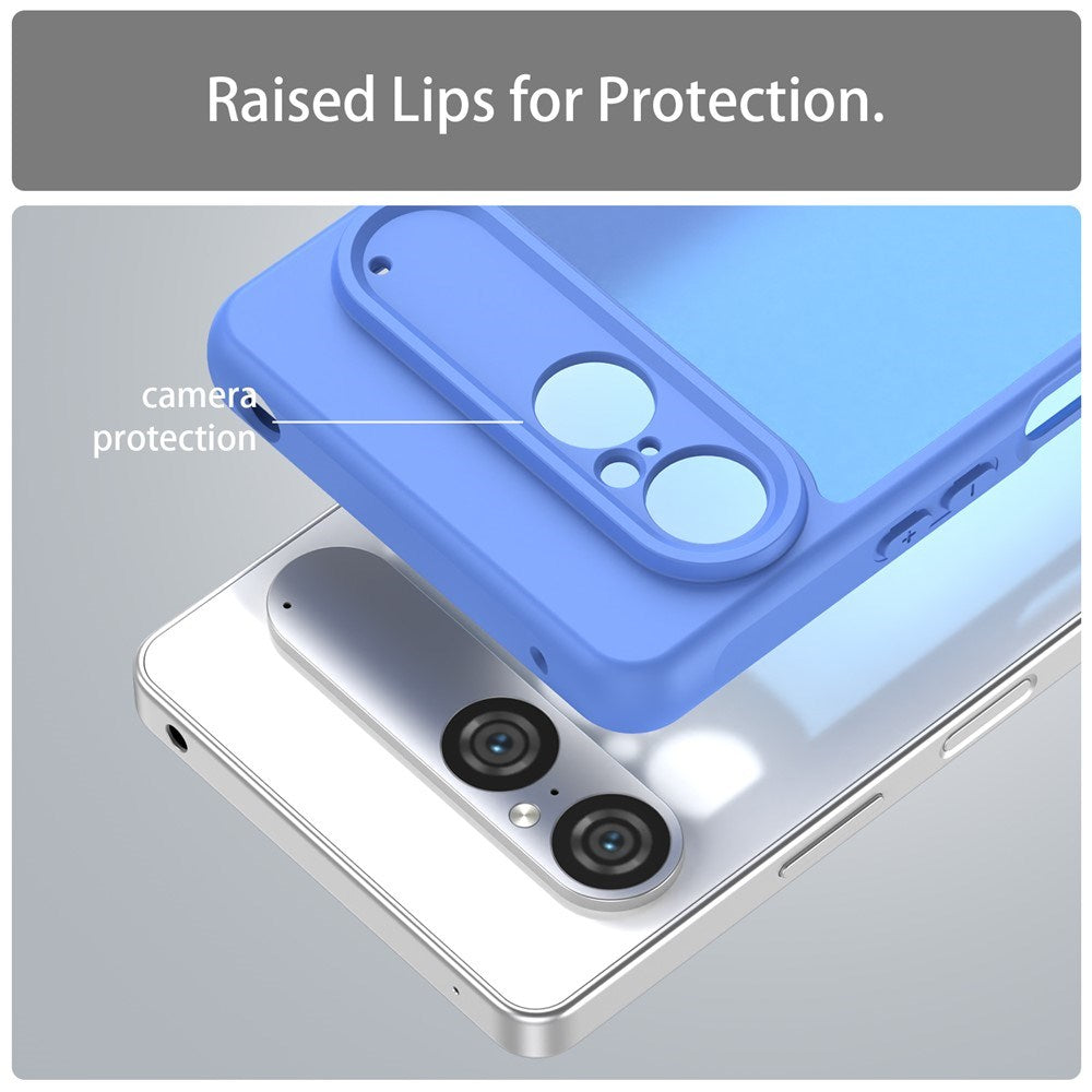 EIDERWOOD Sony Xperia 10 VII Matt Hybrid Skal - Genomskinlig / Blå