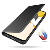 Realme Note 70T EIDERWOOD Konstläder Fodral m. Kortfack & Ställfunktion - Svart