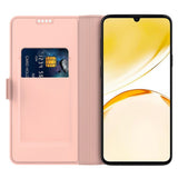 Realme Note 70T EIDERWOOD Konstläder Fodral m. Kortfack & Ställfunktion - Rosa