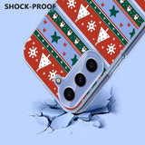 EIDERWOOD Samsung Galaxy S25+ (Plus) / S24+ (Plus) Flexibelt Plast Julskal med Motiv - Genomskinlig / Mönster