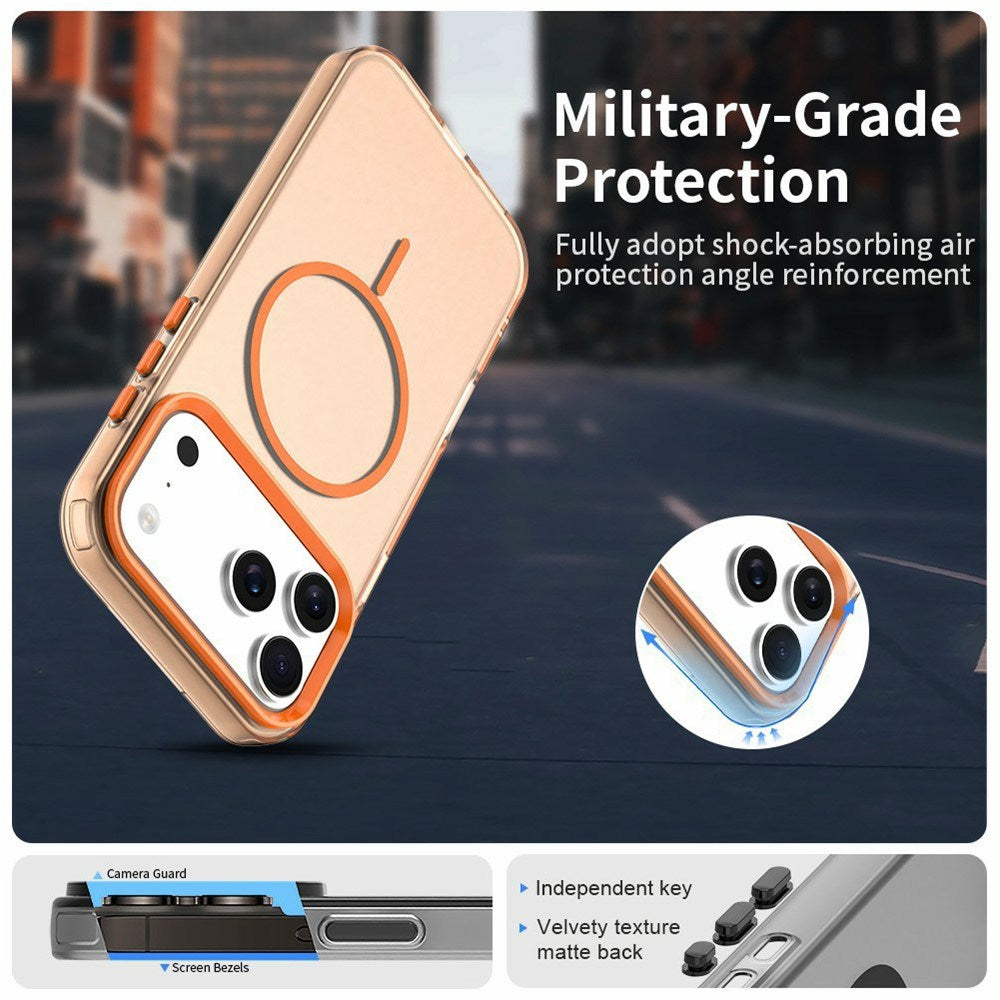iPhone 18 Pro / 17 Pro EIDERWOOD Hybrid Plast Skal - MagSafe Kompatibel - Orange