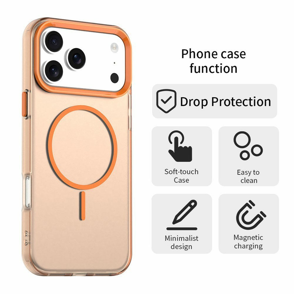 iPhone 18 Pro / 17 Pro EIDERWOOD Hybrid Plast Skal - MagSafe Kompatibel - Orange
