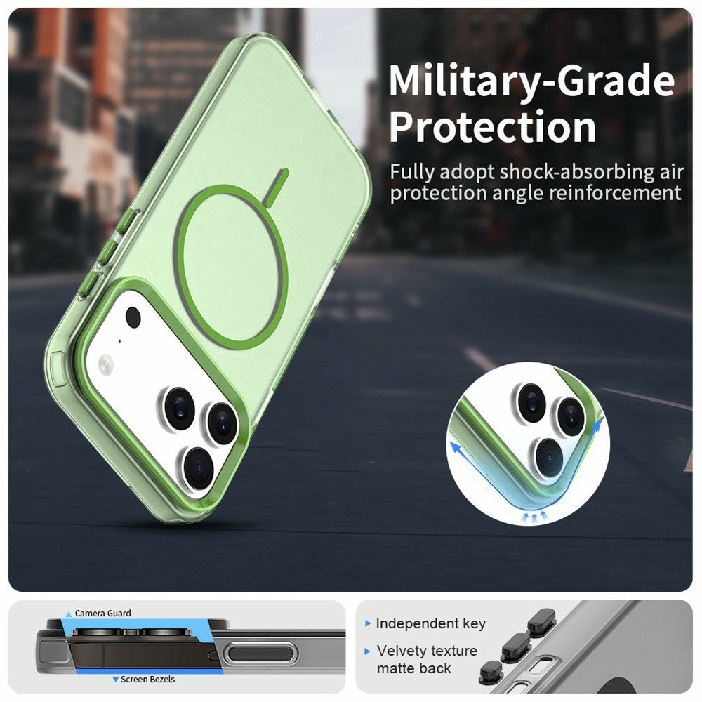 iPhone 18 Pro / 17 Pro EIDERWOOD Hybrid Plast Skal - MagSafe Kompatibel - Grön