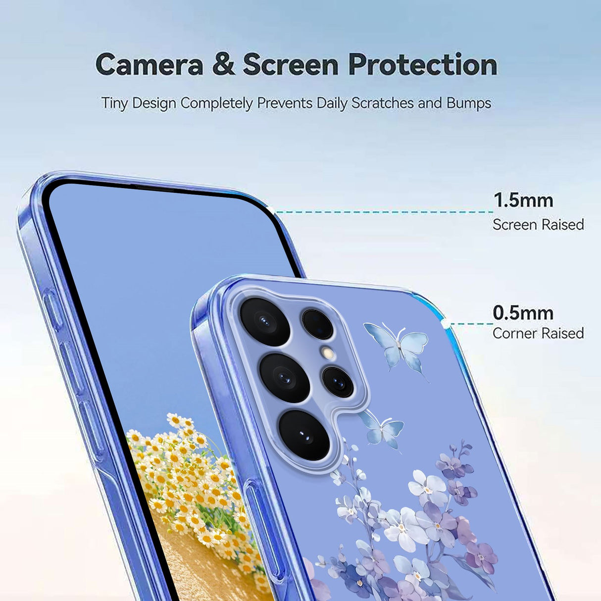 Samsung Galaxy S26 Ultra EIDERWOOD Flexibel Plast Skal m. Mönster - Genomskinlig / Violer