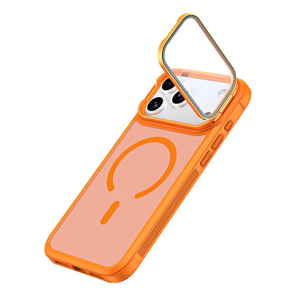 iPhone 18 Pro / 17 Pro EIDERWOOD Hybrid Plast Skal m. Kamera Skal & Stativfunktion - MagSafe Kompatibel - Orange
