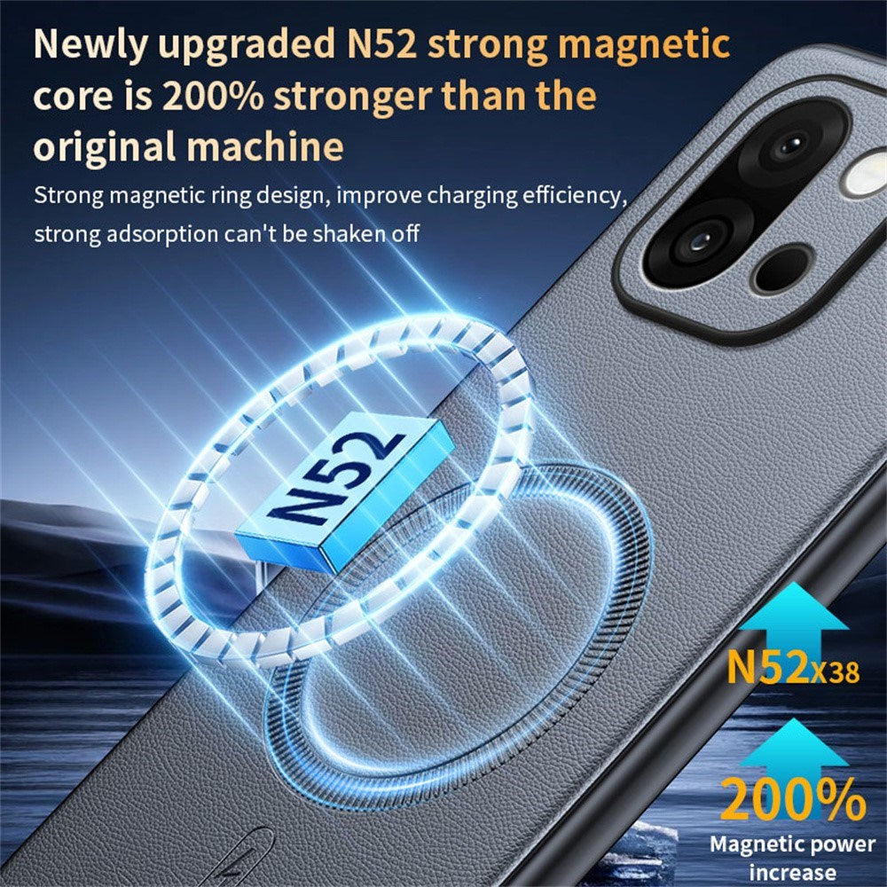 EIDERWOOD OnePlus 15 Hybrid Plast Skal med Konstläder - MagSafe Kompatibel - Grön