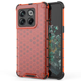 OnePlus 10T Skal Hybridplast - Honeycomb Röd