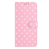 EIDERWOOD iPhone 17 Konstläder Flip Skal m. Polka Design - Rosa