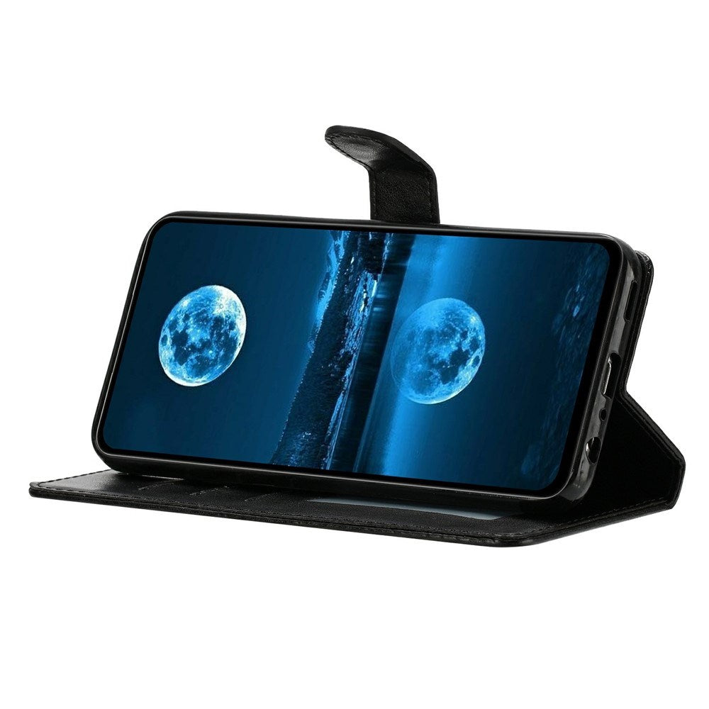 Samsung Galaxy S26 Ultra EIDERWOOD Konstläder Fodral med Rem & Korthållare - Svart