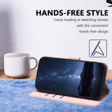 Honor Magic8 Lite EIDERWOOD Konstläder Fodral m. Korthållare & Stativfunktion - Rose Gold