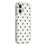 EIDERWOOD iPhone 17 Hybrid Skal med Polka Design - MagSafe Kompatibel - Genomskinlig / Svart