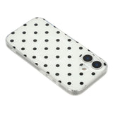 EIDERWOOD iPhone 17 Hybrid Skal med Polka Design - MagSafe Kompatibel - Genomskinlig / Svart
