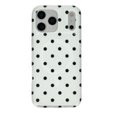 EIDERWOOD iPhone 17 Pro Hybrid Skal med Polka Design - MagSafe Kompatibel - Genomskinlig / Svart