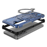 Samsung Galaxy S26 / S26 Pro EIDERWOOD Hantverkar Skal m. Roterande Kickstand - Blå