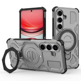 Samsung Galaxy S26 / S26 Pro EIDERWOOD Hantverkar Skal m. Roterande Kickstand - Grå