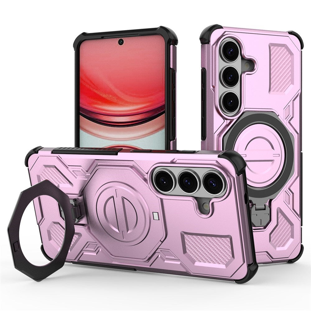 Samsung Galaxy S26 / S26 Pro EIDERWOOD Hantverkar Skal m. Roterande Kickstand - Rosa