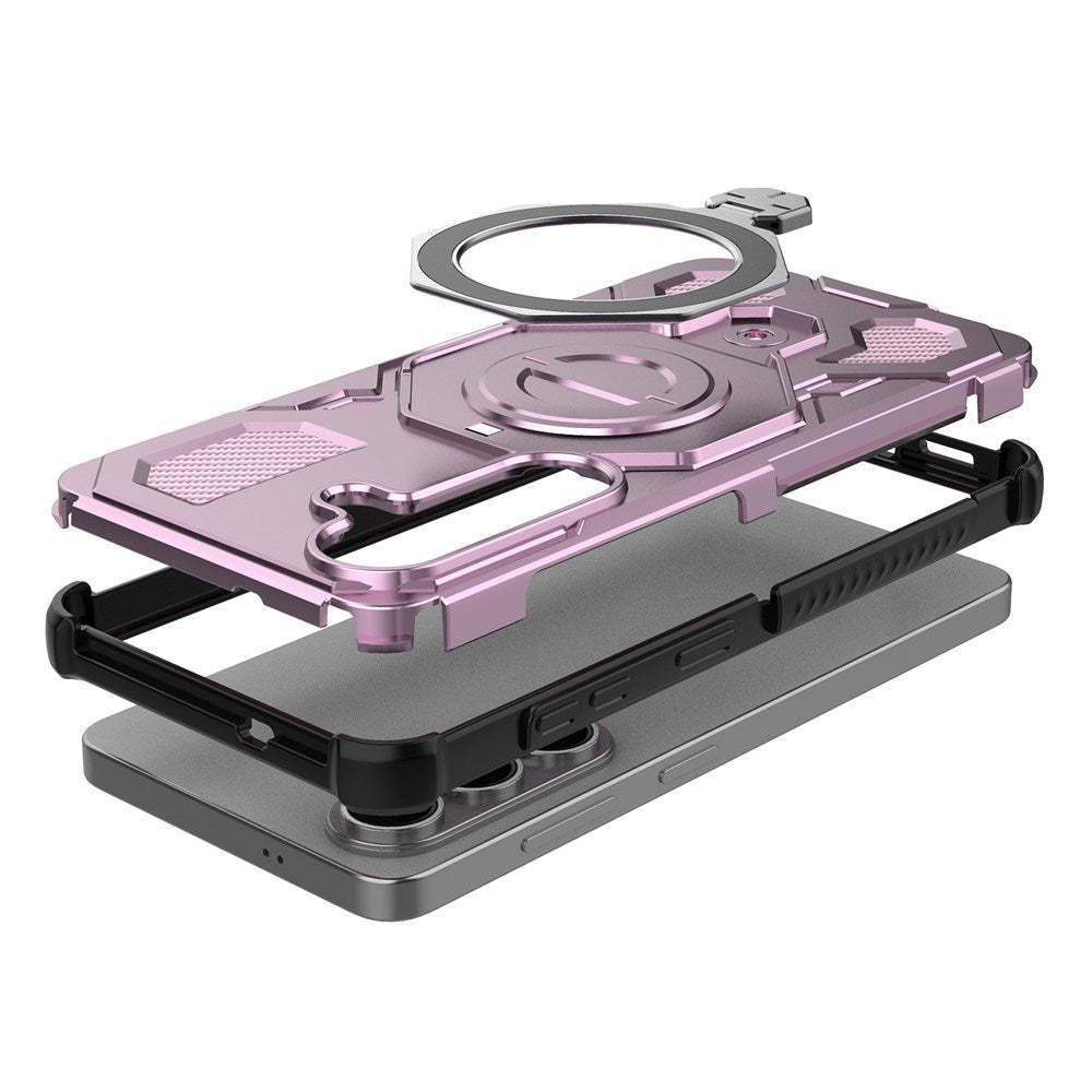 Samsung Galaxy S26 / S26 Pro EIDERWOOD Hantverkar Skal m. Roterande Kickstand - Rosa