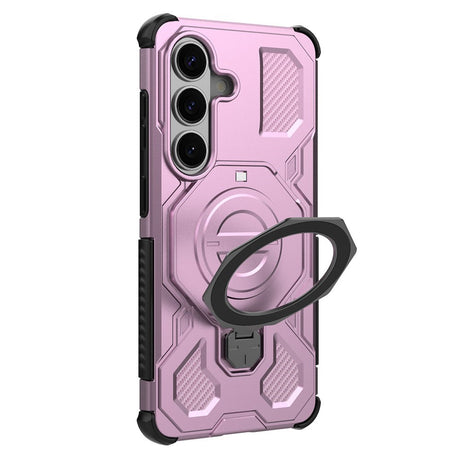 Samsung Galaxy S26 / S26 Pro EIDERWOOD Hantverkar Skal m. Roterande Kickstand - Rosa