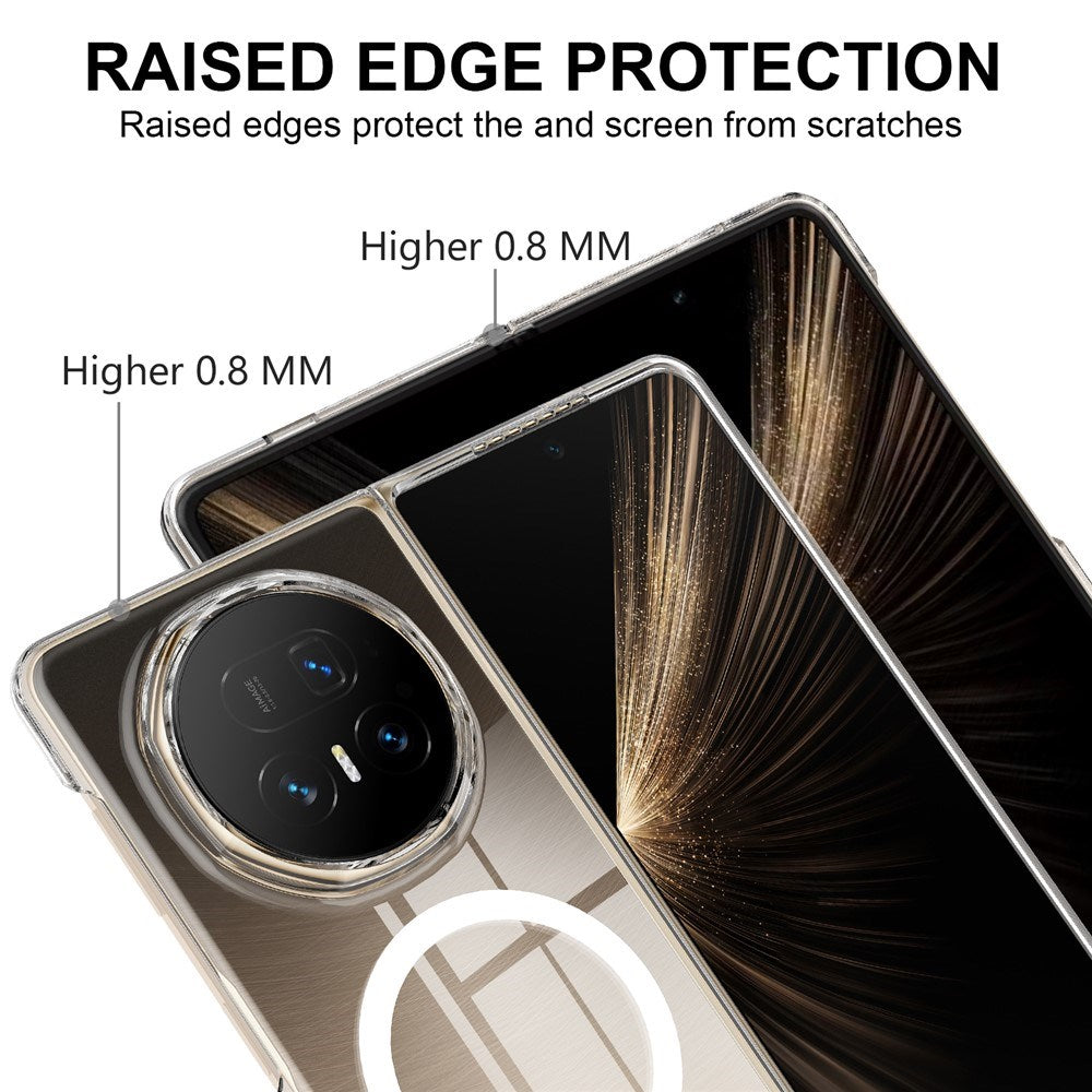 Honor Magic V5 EIDERWOOD Hybrid Plast Skal – MagSafe Kompatibel – Genomskinlig