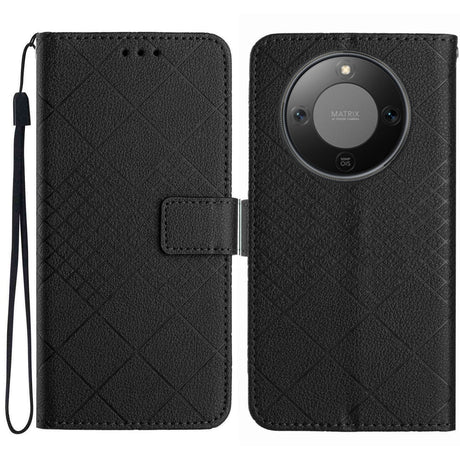 Honor Magic8 Lite EIDERWOOD Konstläder Fodral m. Rem – Svart