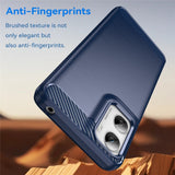 Motorola Moto G06 / G06 Power EIDERWOOD Carbon Fiber Skal - Blå