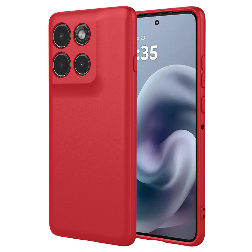 Motorola Moto G86 Power EIDERWOOD Flexibelt Plast Mobil Skal - Röd